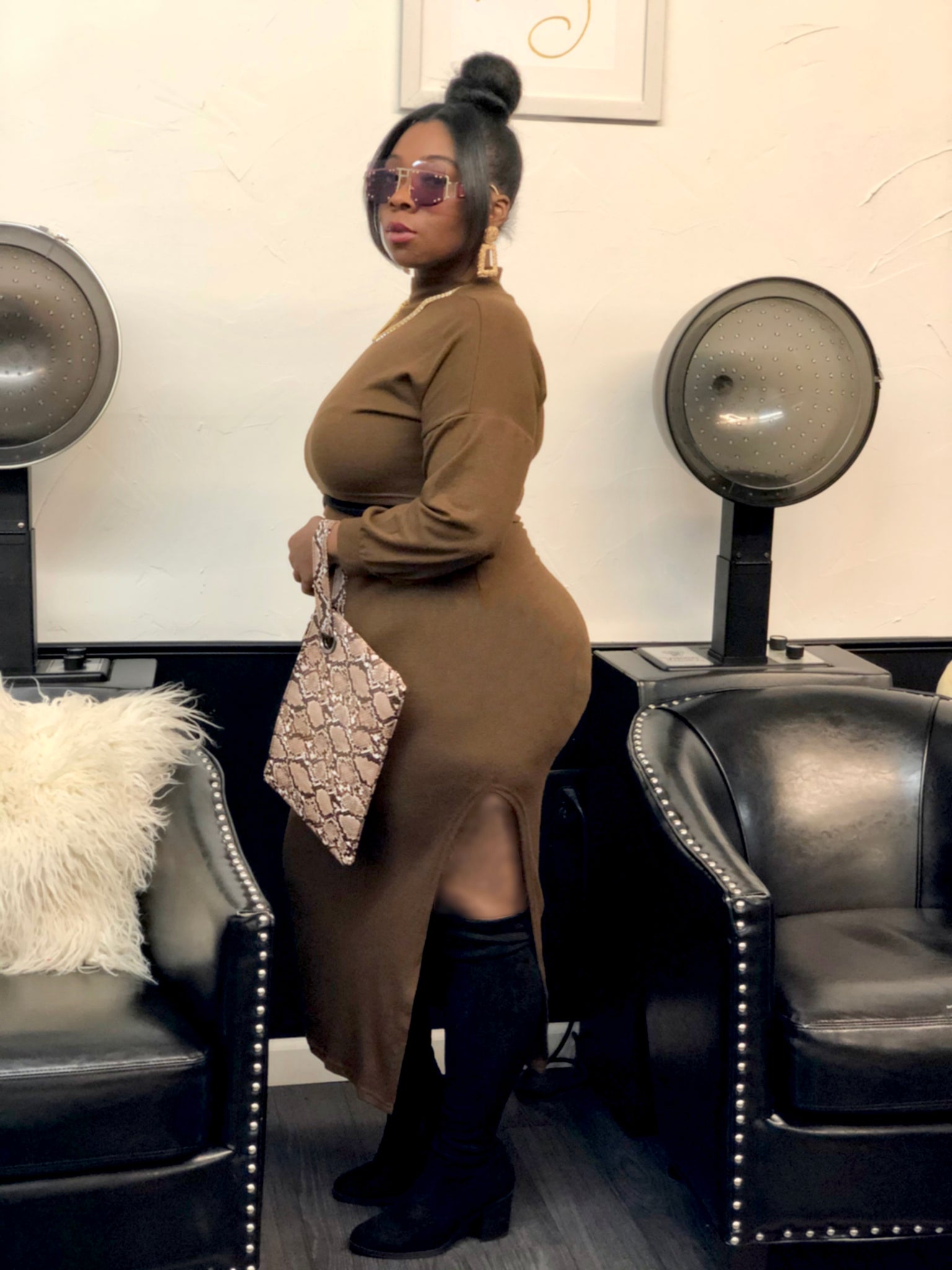 Macchiato top & skirt set